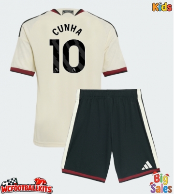 Manchester United Matheus Cunha #10 Replica Third Stadium Kit for Kids 2026-27 Short Sleeve (+ pants)